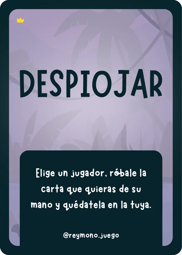 Carta especial Despiojar de Rey Mono 2: Traición, en morado