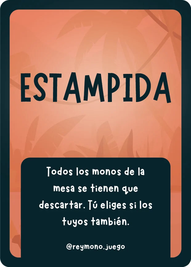 Carta especial Estampida de Rey Mono, en naranja
