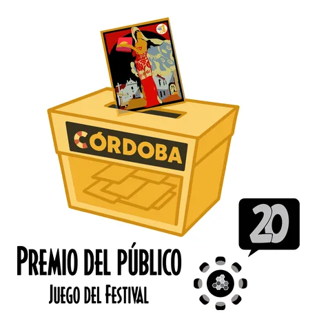 Sello del Premio del Público al juego del Festival Internacional de Juegos de Mesa de Córdoba 2025